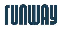 Runway Logo Type Navy Blue